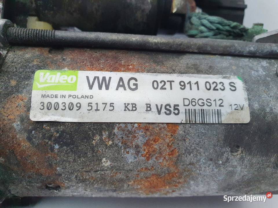 ROZRUSZNIK Skoda Fabia II 12 6V valeo 02T911023S Chełm sprzedam