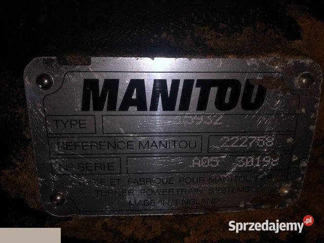 Manitou Skrzynia Kątowa CZĘŚCI TYPE 15932