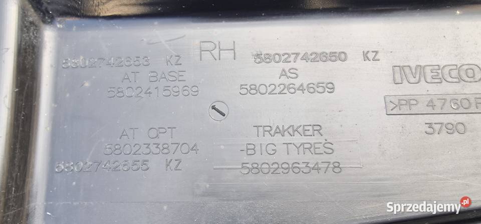 IVECO SWAY BŁOTNIK NADKOLE 5802749650 5802963478 lubuskie Bieleń