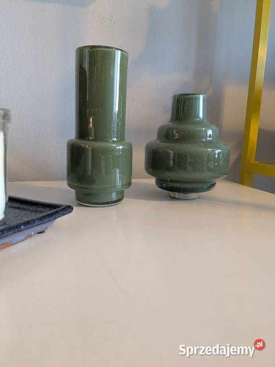 Wazon szkło dekoracyjne zielone Dąbrowa Górnicza