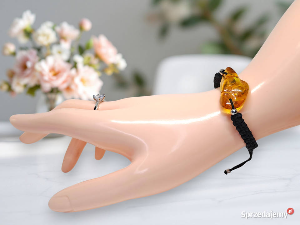 Bransoletka z bursztynu BURSZTYN bałtycki bryłka Warszawa
