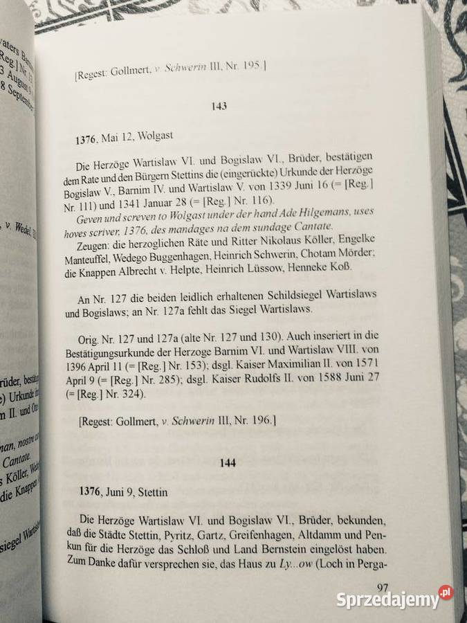 3776 Księga Metrykalna Księgozbioru Miasta Szczecin sprzedam