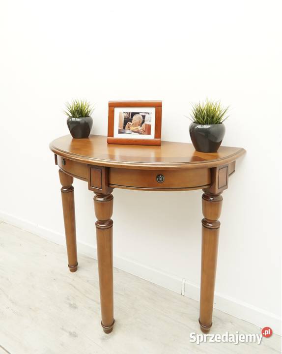 Stylowa półokrągła konsola renowacji Meble wielkopolskie Jerka