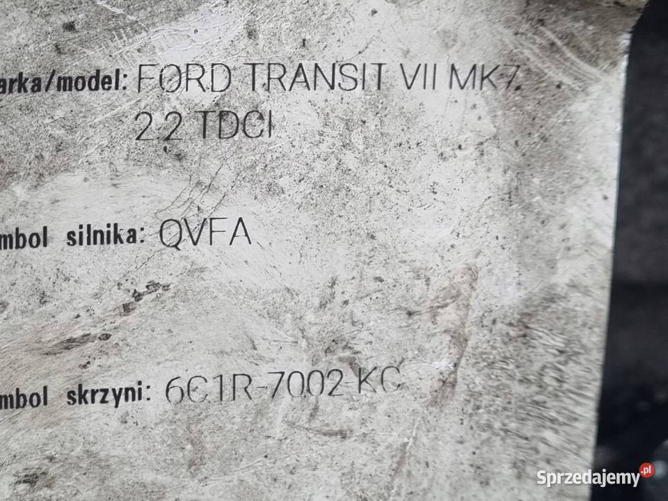 Ford Transit MK7 22 TDCI SKRZYNIA BIEGÓW manual Rudka