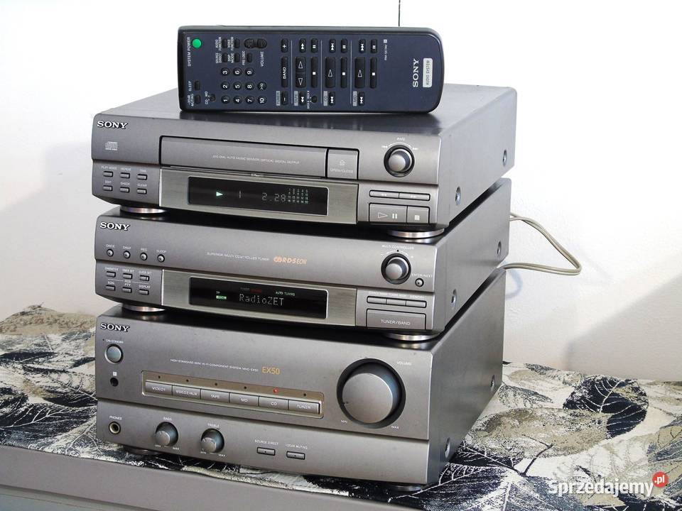 Wieża stereo Sony segmenty mocna i sprawna pilot Jasło sprzedam