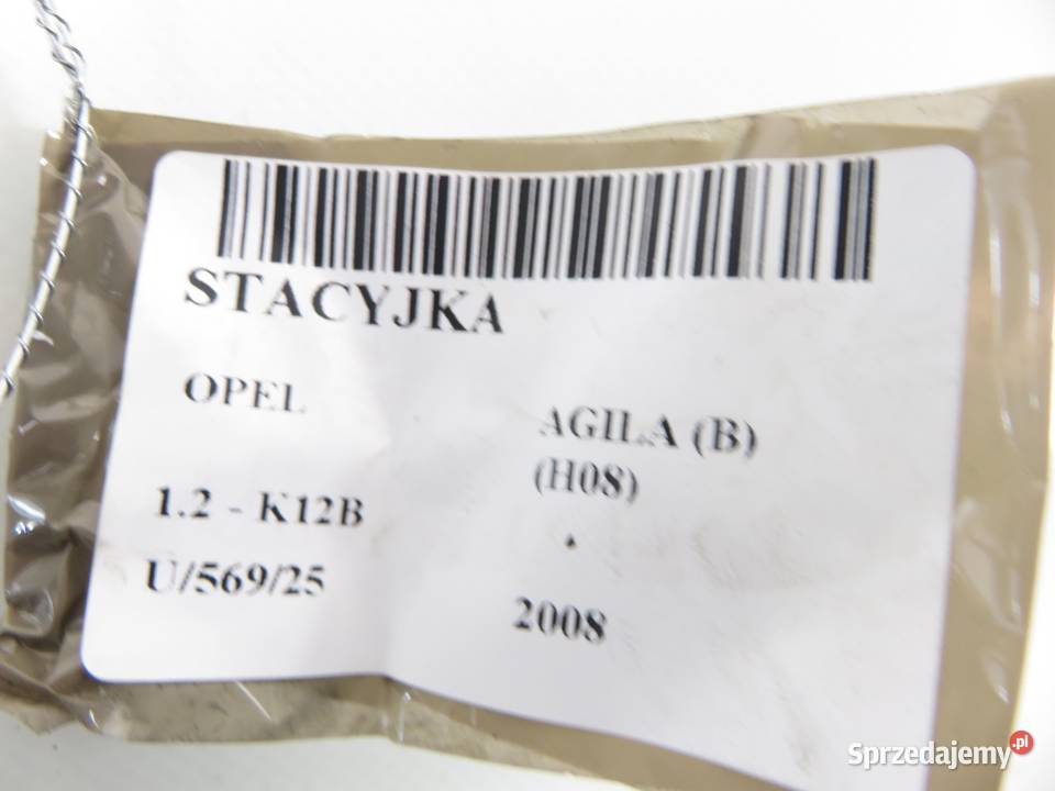 STACYJKA OPEL AGILA B H08 SLS18 3397062J00 osobowe małopolskie