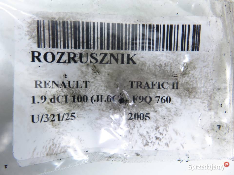 ROZRUSZNIK RENAULT TRAFIC II 19 dCI 221193 małopolskie