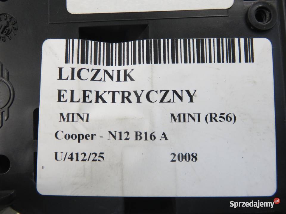 LICZNIK MINI MINI R56 Cooper 120 N12 B16 A małopolskie
