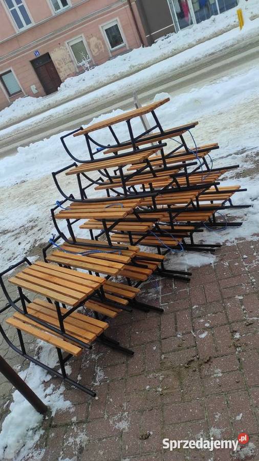 Sanki metalowe Nowe spawane sznurek Sport Morąg