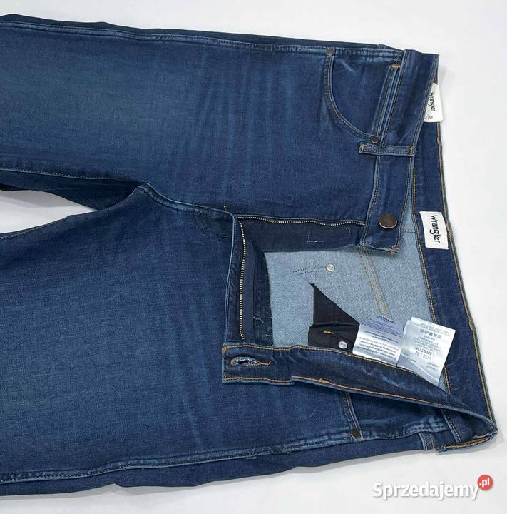 Spodnie męskie jeansy Wrangler Larston 812 Green Warszawa