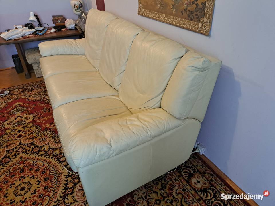 Kanapa i fotel z obiciem skórzanym lubelskie