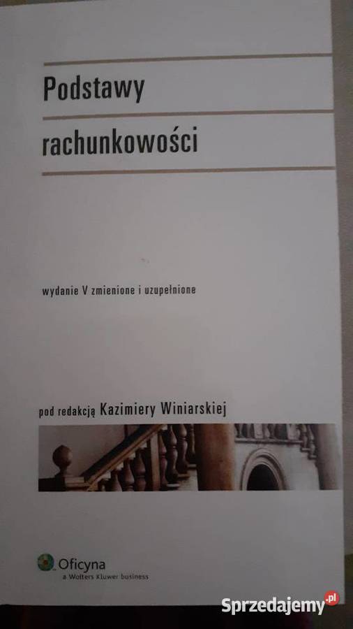 Podstawy rachunkowosci Zbiór zadań