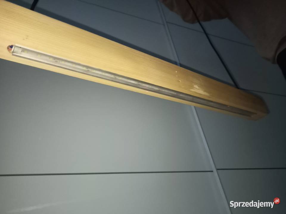Drewniana lampa wisząca sufitowa LED warm white Rzeszów