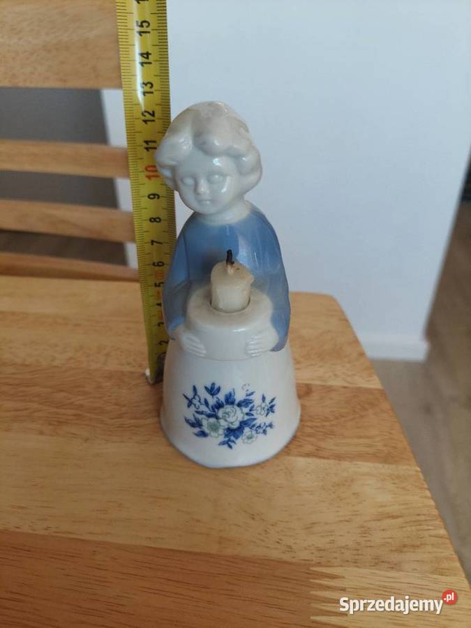 Porcelanowy świecznik Figurka Mirosławiec