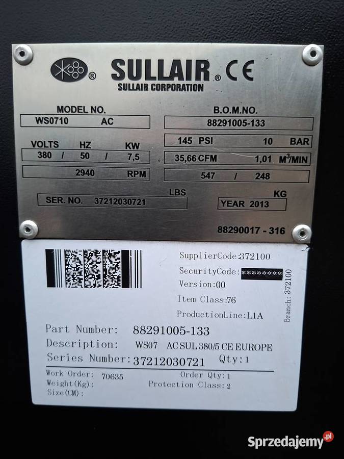 kompresor śrubowy 75 kw