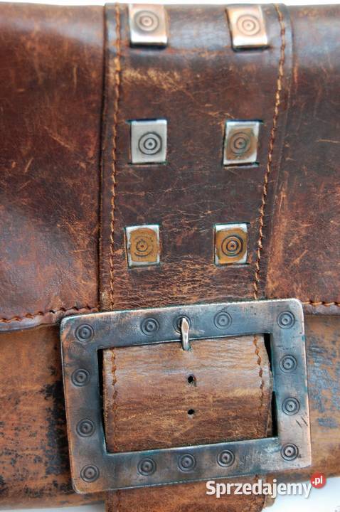 Torba skórzana do ręki vintage lata 70 kuta Lublin