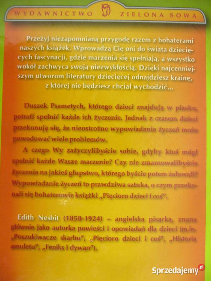 Pięcioro dzieci i coś Edith Nesbit twarda