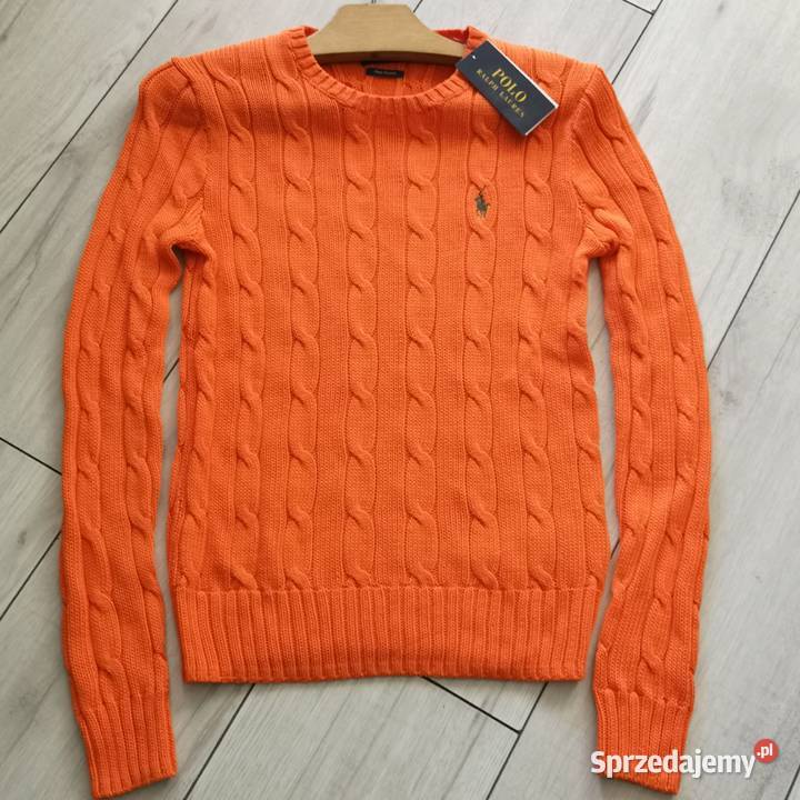 pomarańczowy sweter bawełniany mazowieckie Warszawa