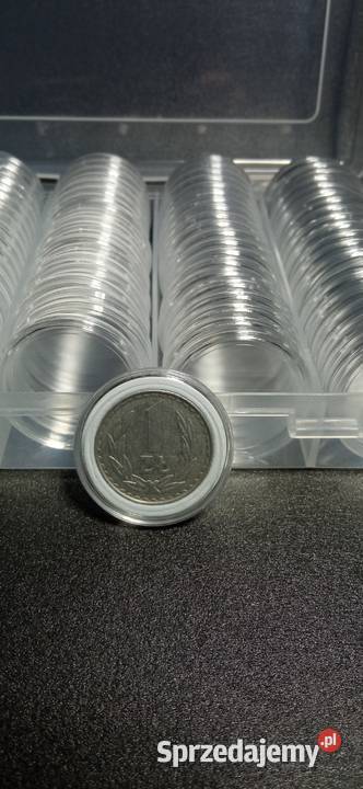 Kapsle na monety 30 mm 100 sztuk białe wkłady Kolekcje