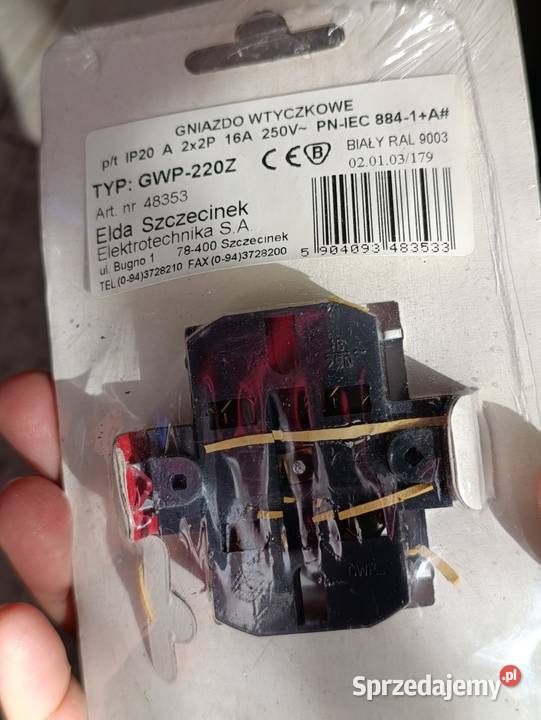 gniazdo wtyczkowe podwójne GWP220Z Poznań