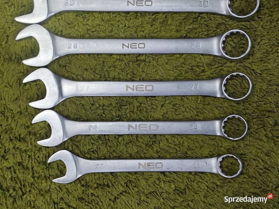 Klucze płasko oczkowe 2232 mm 6 sztuk Neo nowe Inczew