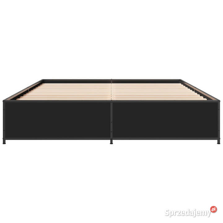 Łóżko Metalowe Czarne Rama Łóżka Ze Stelażem 29cm