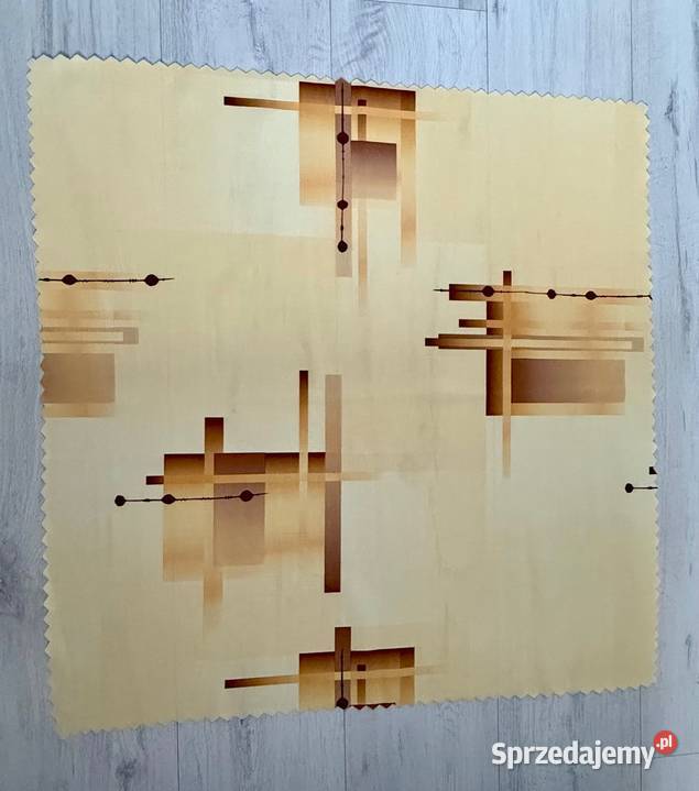 NOWY Obrus brązowy żółty kwadrat 75X75 Łódź
