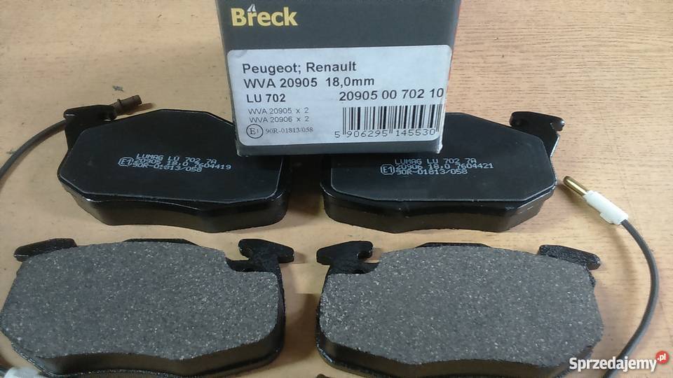 Klocki hamulcowe PEUGEOT RENAULT Ciechanów