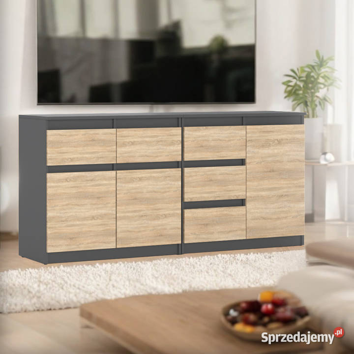 Duża Komoda Szafka 160 5 Szuflad Nowoczesna Elbląg sprzedam