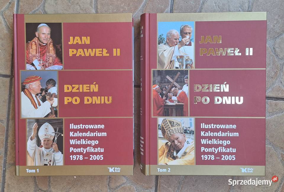 Jan Paweł II Dzień dniu tom 1 i tom 2 Poradniki, albumy i reportaże małopolskie Kraków