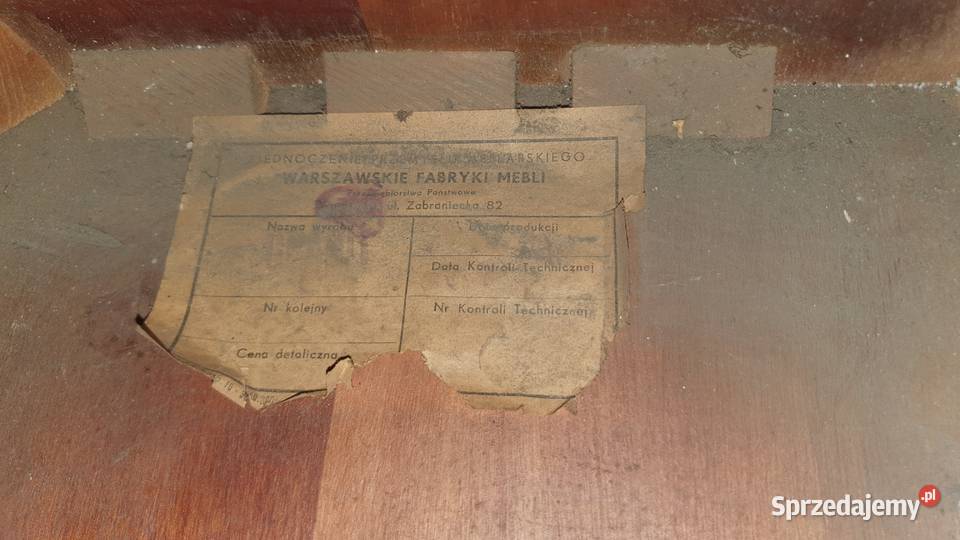 Drewniane pudło telewizorze PRL Warszawa sprzedam