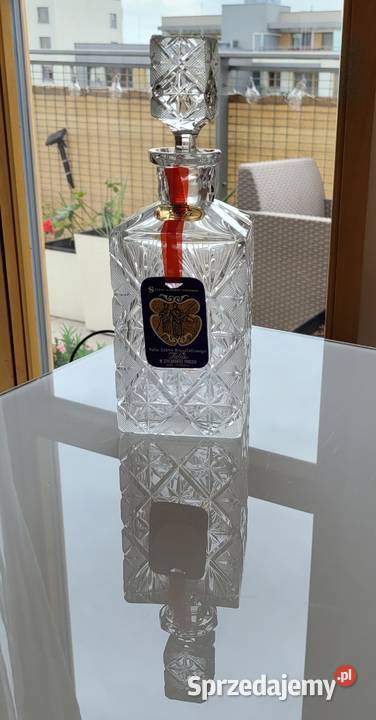 Karafka kryształowa do whisky koniaku Huta JULIA sprzedam