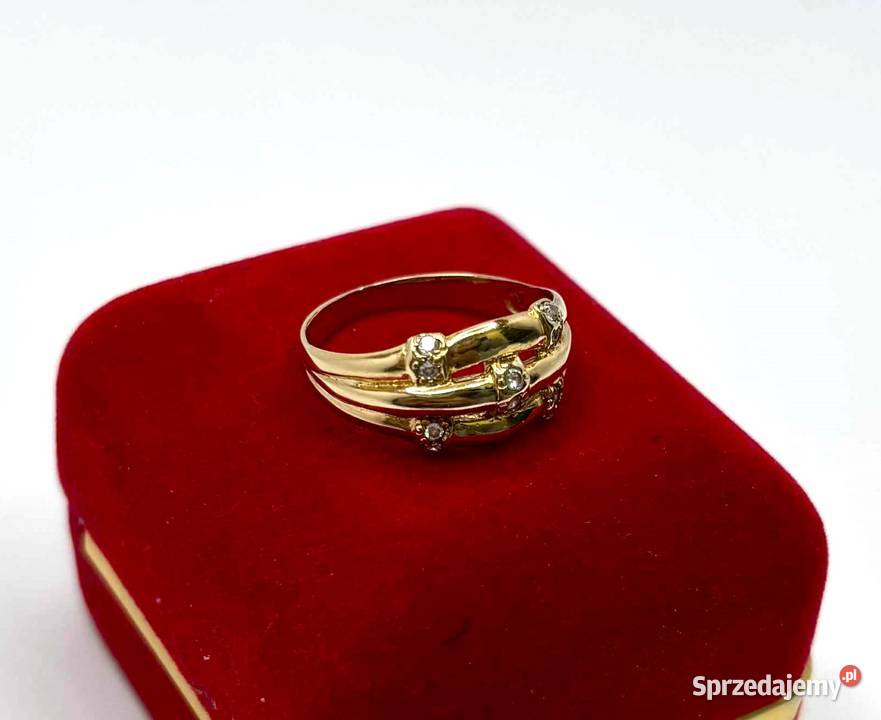 Złoty Pierścionek pr 585 288g R17 warmińsko-mazurskie Elbląg