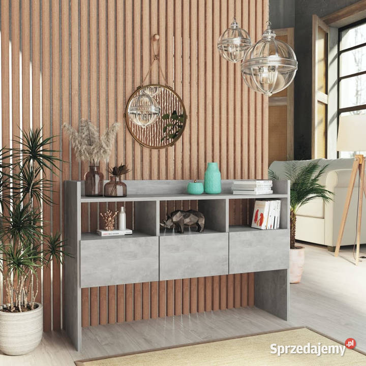 Szafka szarość betonu 105x30x70 materiał Warszawa