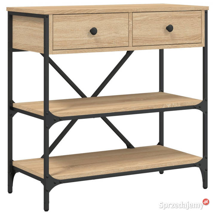 Stolik konsolowy dąb sonoma 75x345x75 WM833409 Warszawa