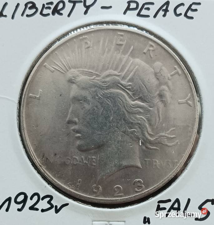 1 Dolar USA 1923 r Liberty Peace Fals Kolekcje wielkopolskie Konin