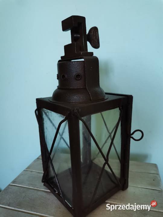 Stara lampa kolejowa z lat 40 tych Art Deco Kraków