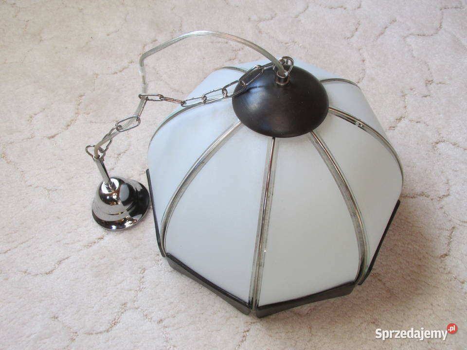 Lampa wisząca w stylu retro z kloszem 38 małopolskie Kraków