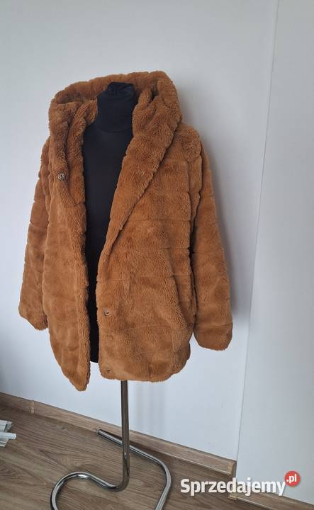 Lekkie przejściowe sztuczne futro brązowe z Kraków