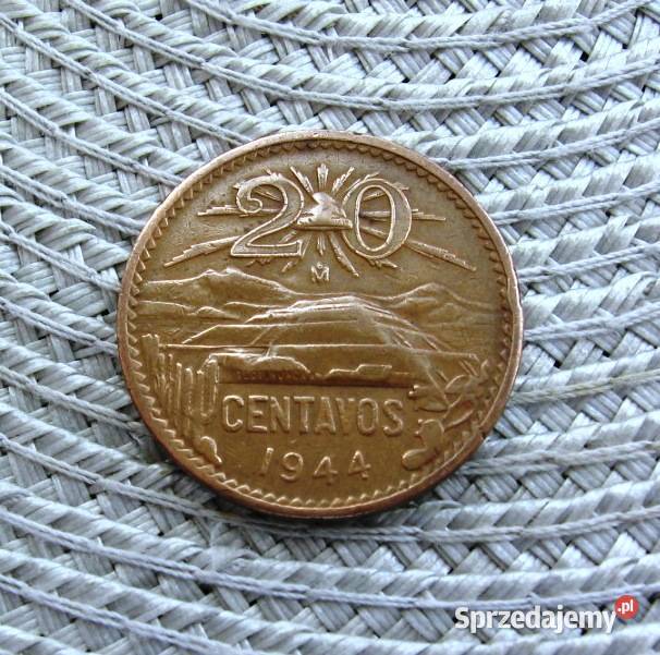 Meksyk 20 Centavos 1944r Ładna Kalisz sprzedam