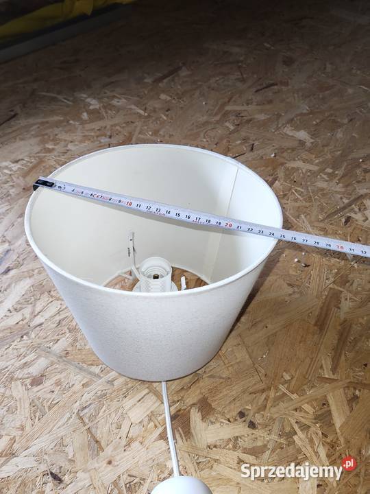 Lampa wisząca biała uniwersalna IKEA Mikołów