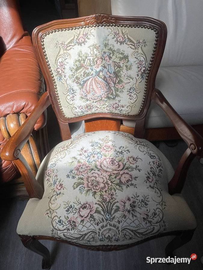 Komplet vintage stolik kawowy 2 Krzesła i