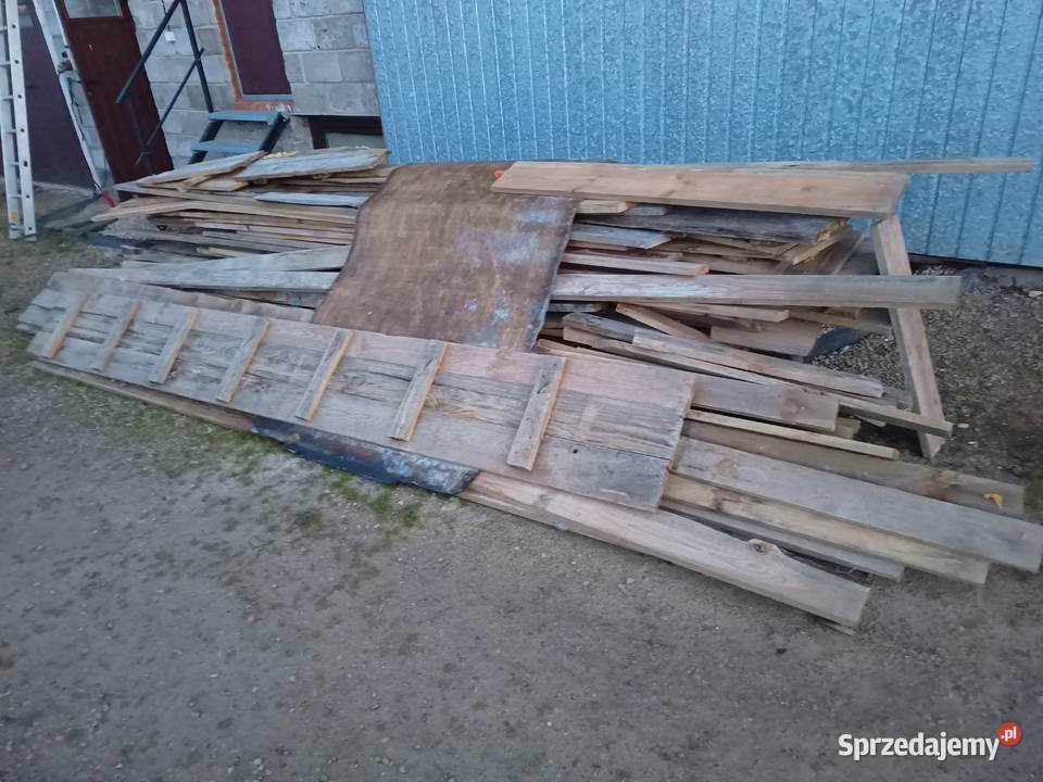 Deski szalunkowe z budowy 1 calowe różne Drewno budowlane Ostrowy nad Okszą