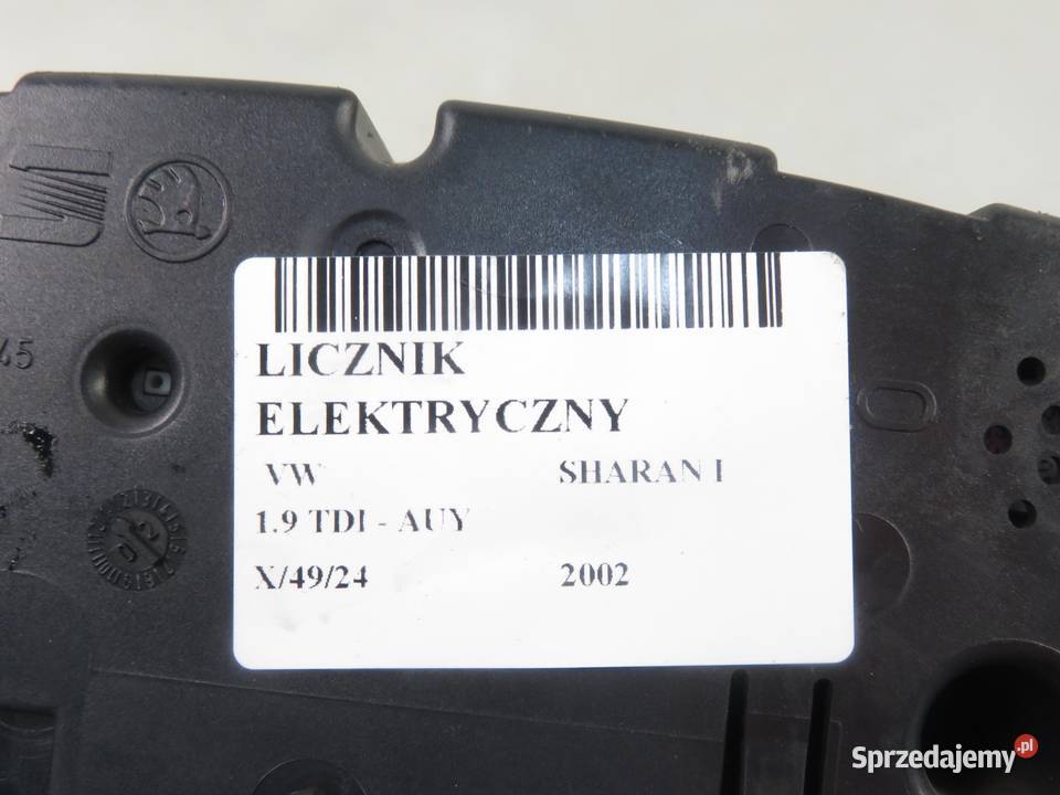 LICZNIK VW SHARAN I 19 TDI PD 7M3920800H osobowe
