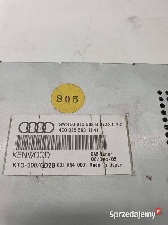 STEROWNIK MODUŁ RADIA AUDI A6 C6 A8 D3 osobowe Przystajń