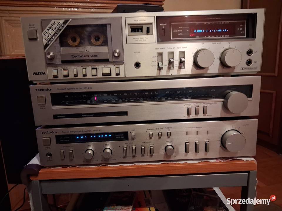 Piękny zestaw Technics Vintage lata 80 Wieże i miniwieże Mielec sprzedam
