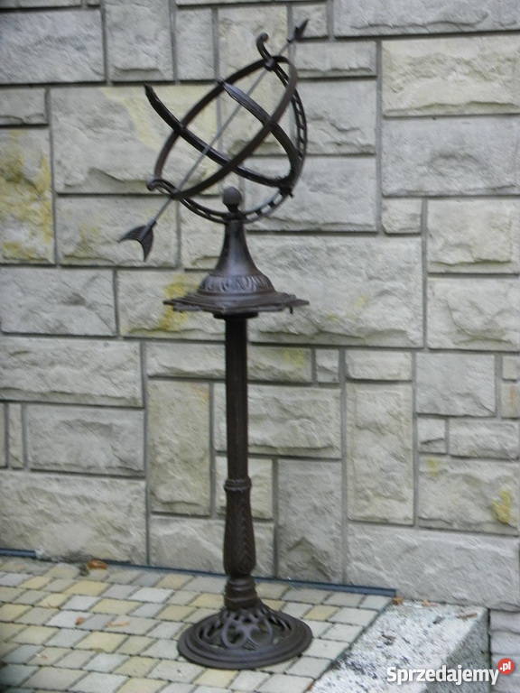 GIGANTYCZNY ZEGAR SŁONECZNY ŻELIWO KRAKÓW Antyki