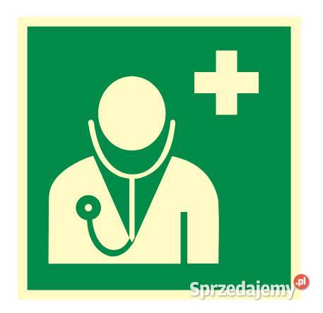Naklejka BHP znak punktu medycznego AAE009 Biuro sprzedam