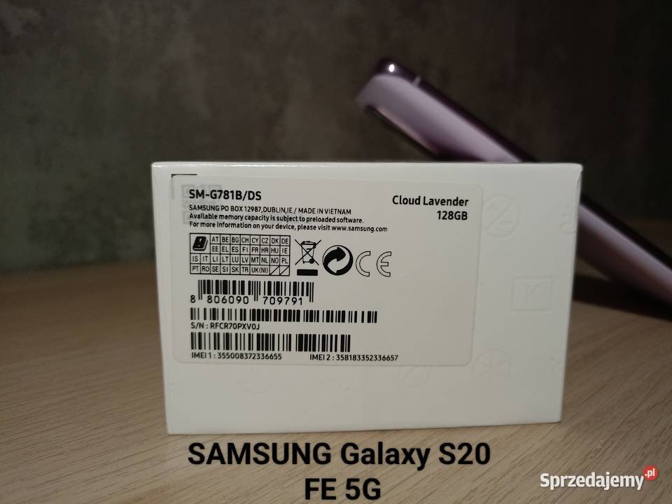 Telefon Samsung Galaxy S20 FE 5G 128GB Cloud śląskie Jastrzębie-Zdrój