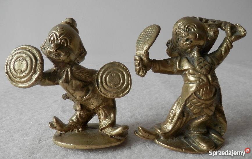 Unikatowy dekoracyjny komplet figurek klaunów z sprzedam